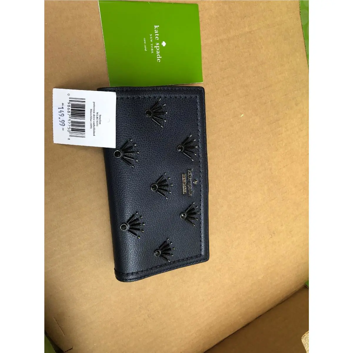Kate Spade Braylon Wallet Patterson Drive Embellished Blazer Blue WLRU5221