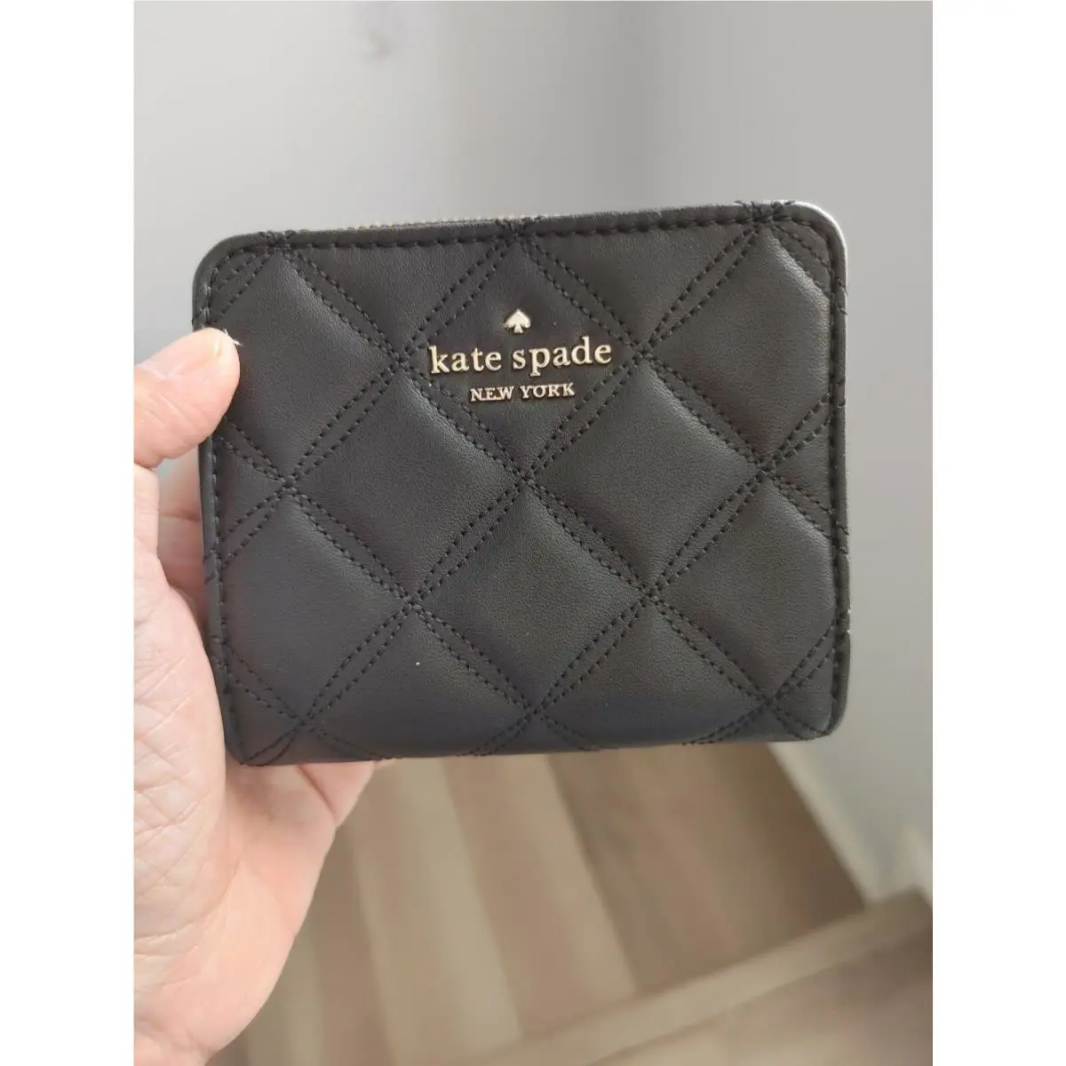 Kate Spade Natalia Small Zip Around Wallet Black