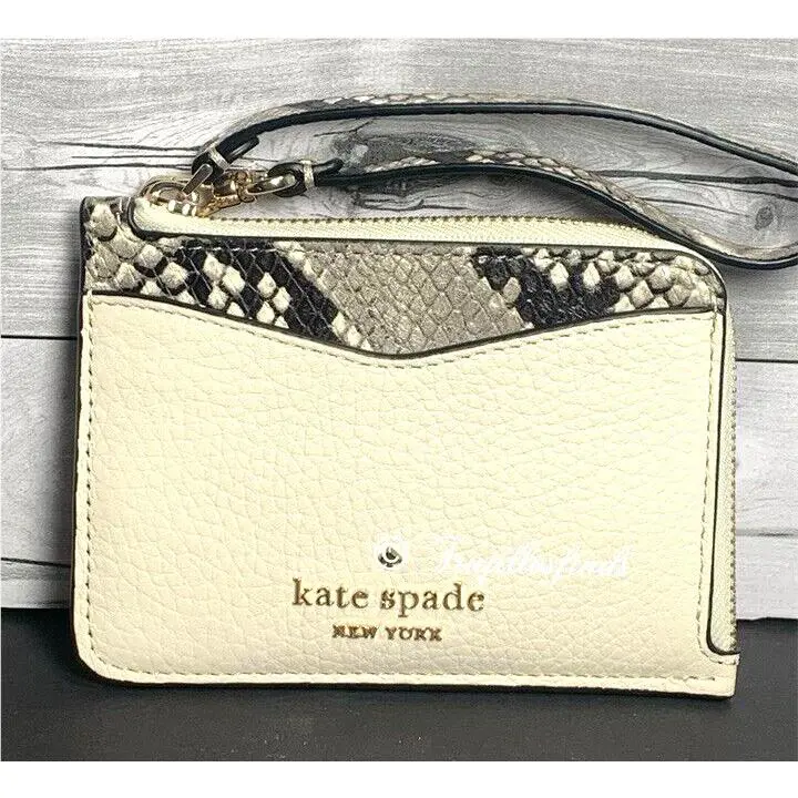 Kate Spade Leila Mixed Material L-zip Card Holder K8494