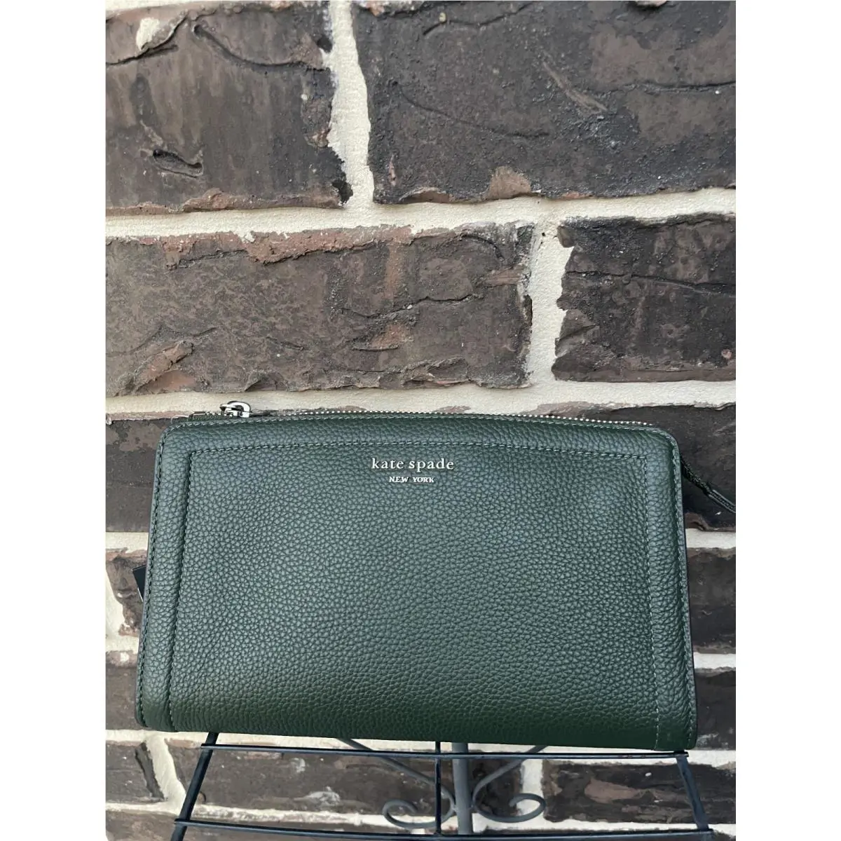 Kate Spade Knott Small Crossbody Wallet Clutch Bonsai Tree Green
