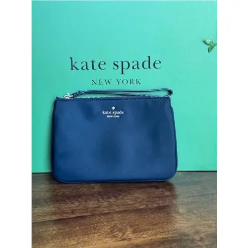 Kate Spade Chelsea Nylon Medium Wristlet Pouch Black KC633