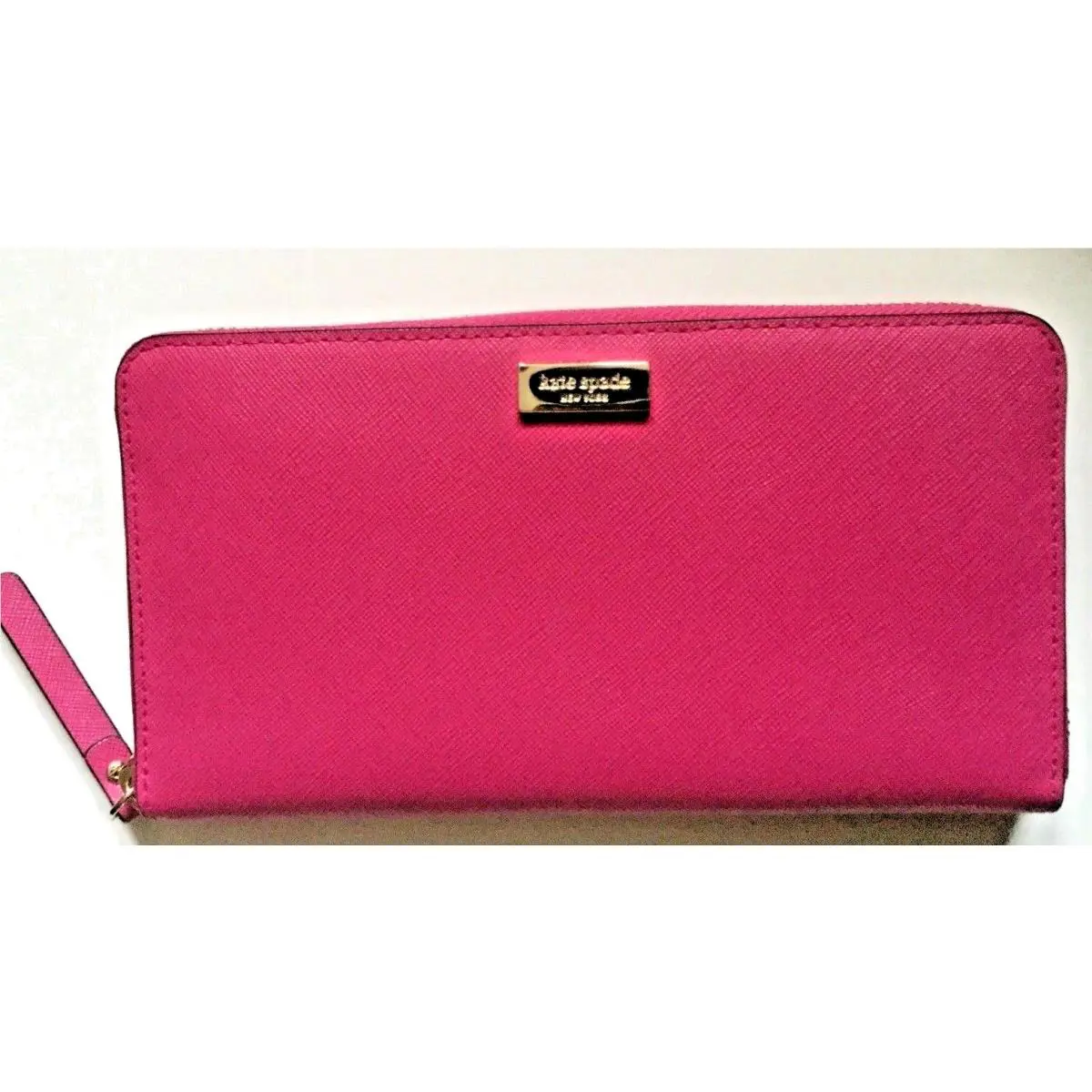 New Kate Spade Saffiano Leather Wallet Newbury Lane Pink
