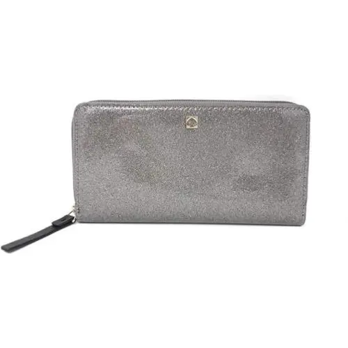New Kate Spade Mavis Street Neda Zip Continental Glitter Accordion Wallet