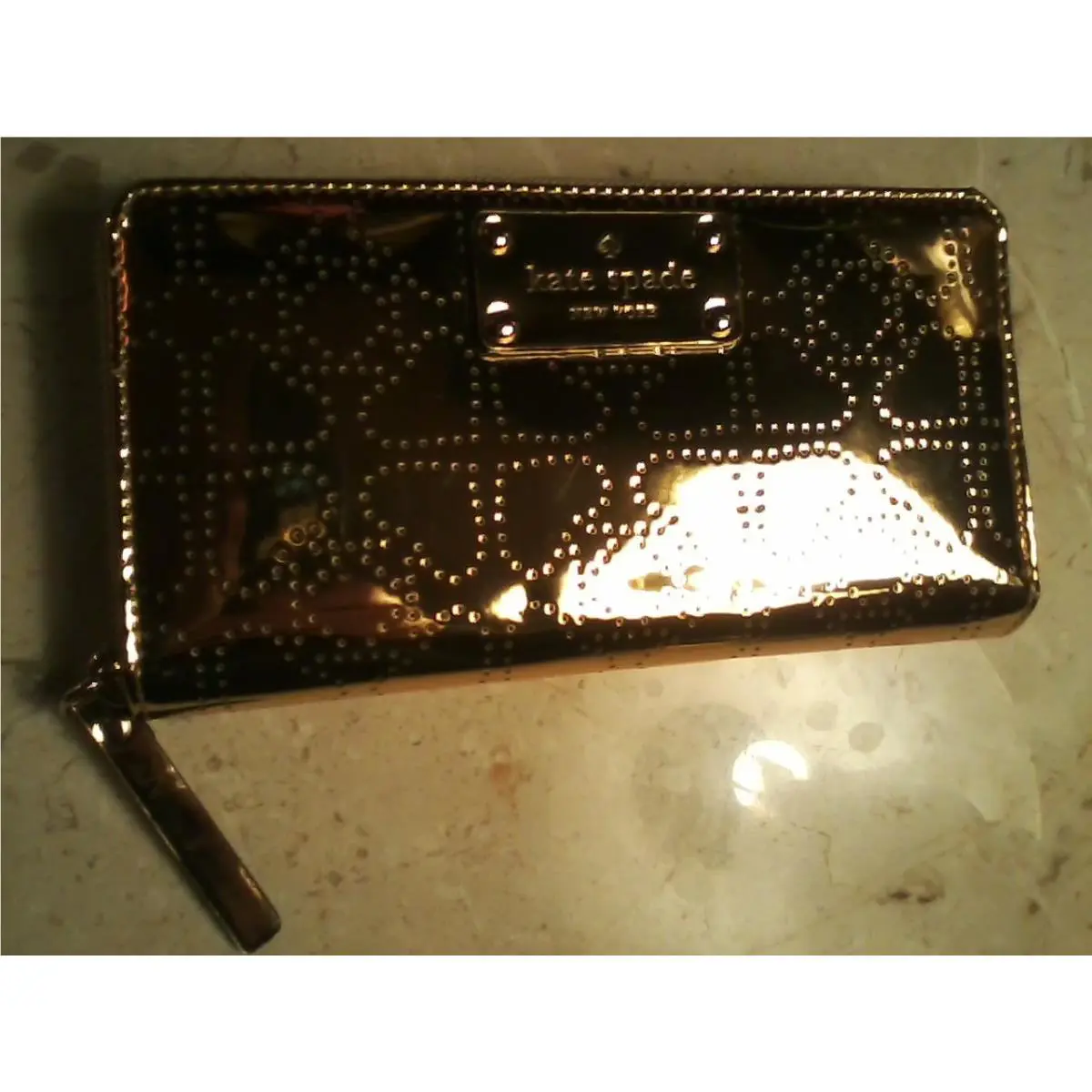 Kate Spade Wow Metro Spade Gold Kate Spade Signature Imprints Msrp: