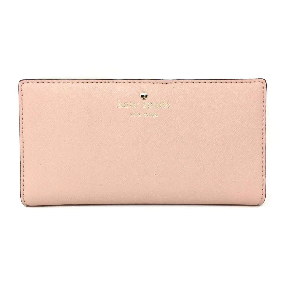 Kate Spade Mikas Pond Stacy Crosshatch Leather Wallet: Warm Vellum