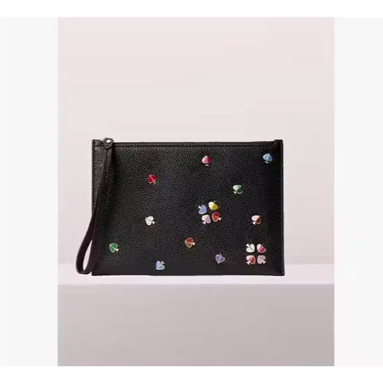 Kate Spade Margaux Enamel Spade Small Pouch Wristlet