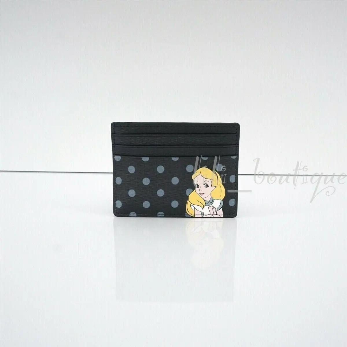 Kate Spade Disney X Alice in Wonderland Card Case Holder Pvc Navy Multi