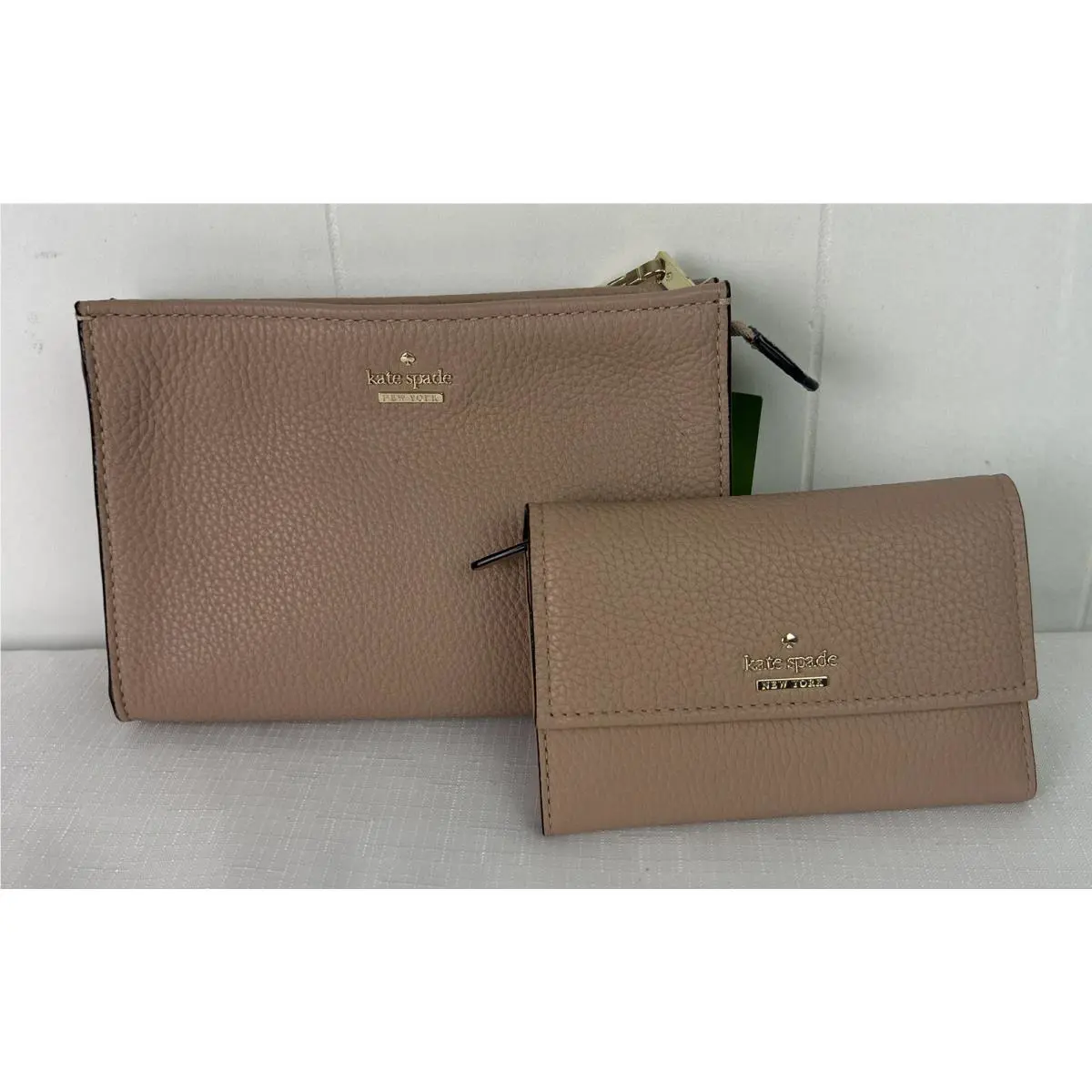 Kate Spade Jackson Street Marlow Leather Wristlet Bifold Wallet Lot Of 2