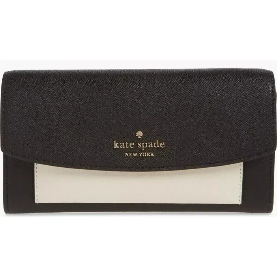 Kate Spade New York Colorblock Continental Wallet with Removable Card Wallet