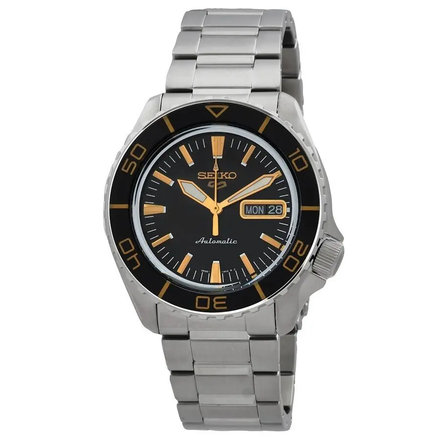 Seiko Men`s 5 Sports Skx Automatic Black Dial Watch - SRPK99K1