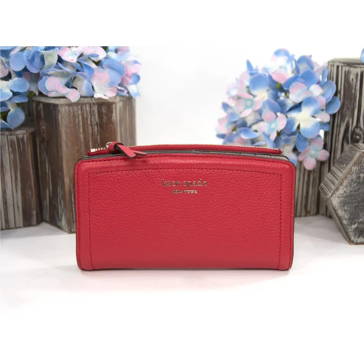 Kate Spade Loganberry Leather Slim Bifold Wallet