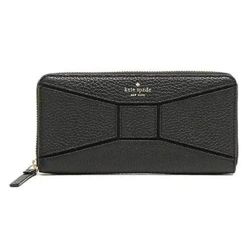 Kate Spade Neda Bridge Place Black Leather Wallet WLRU2438