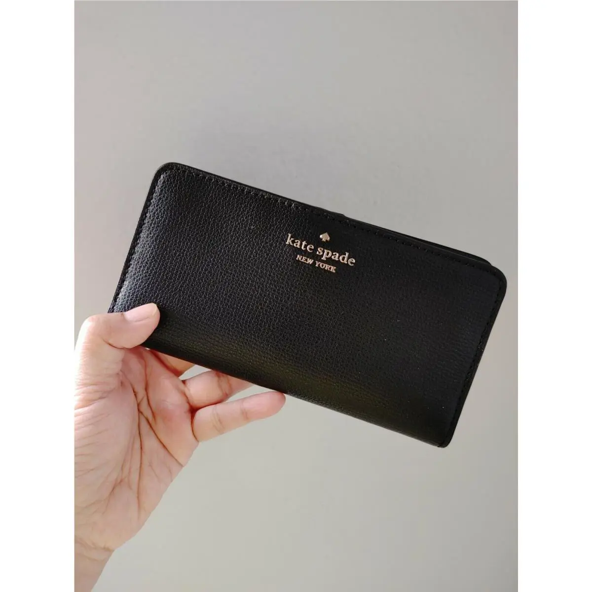 Kate Spade Darcy Large Slim Bifold Wallet Black Style WLR00545