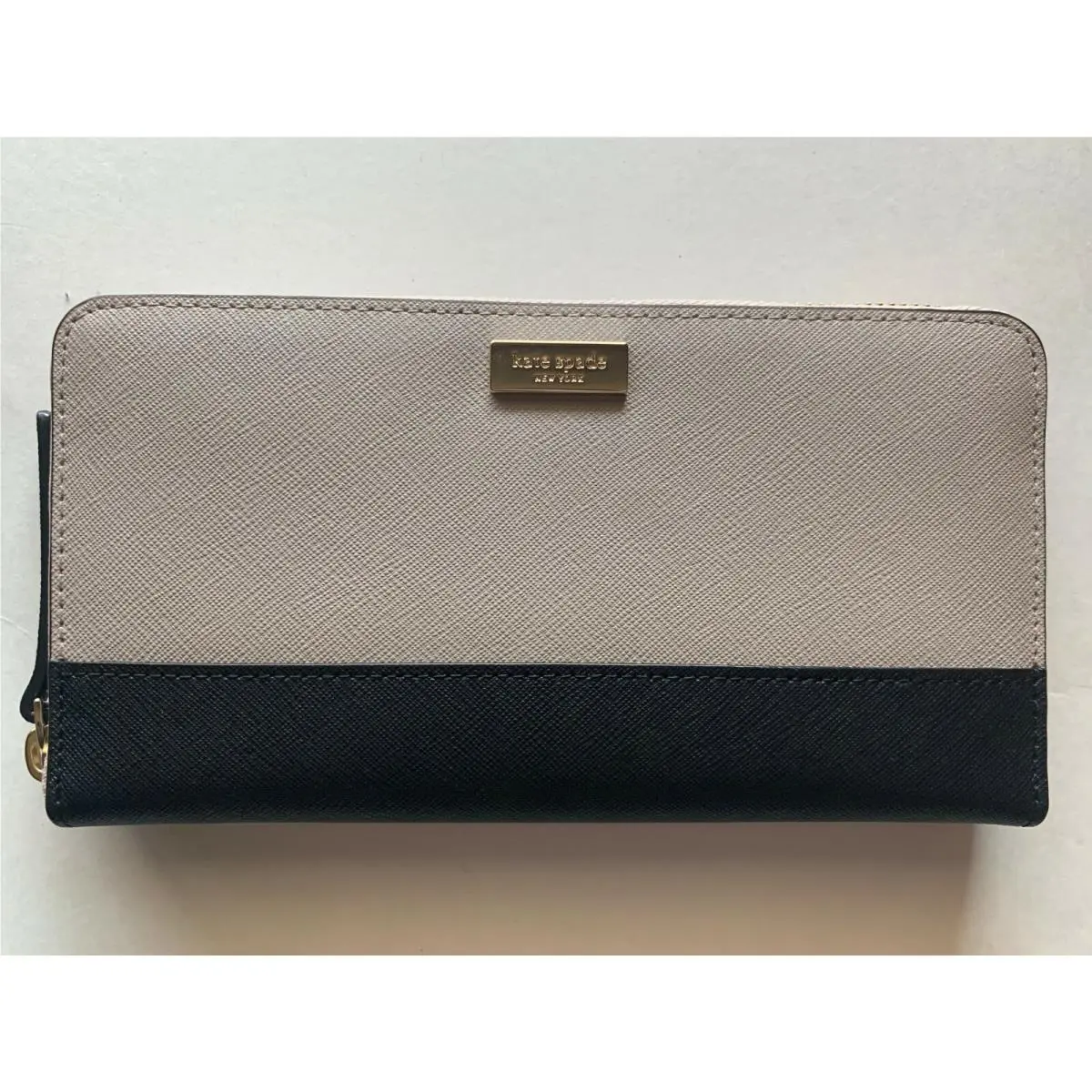 Kate Spade Neda Newbury Lane Zip-around Wallet Mousfro/black WLRU2617