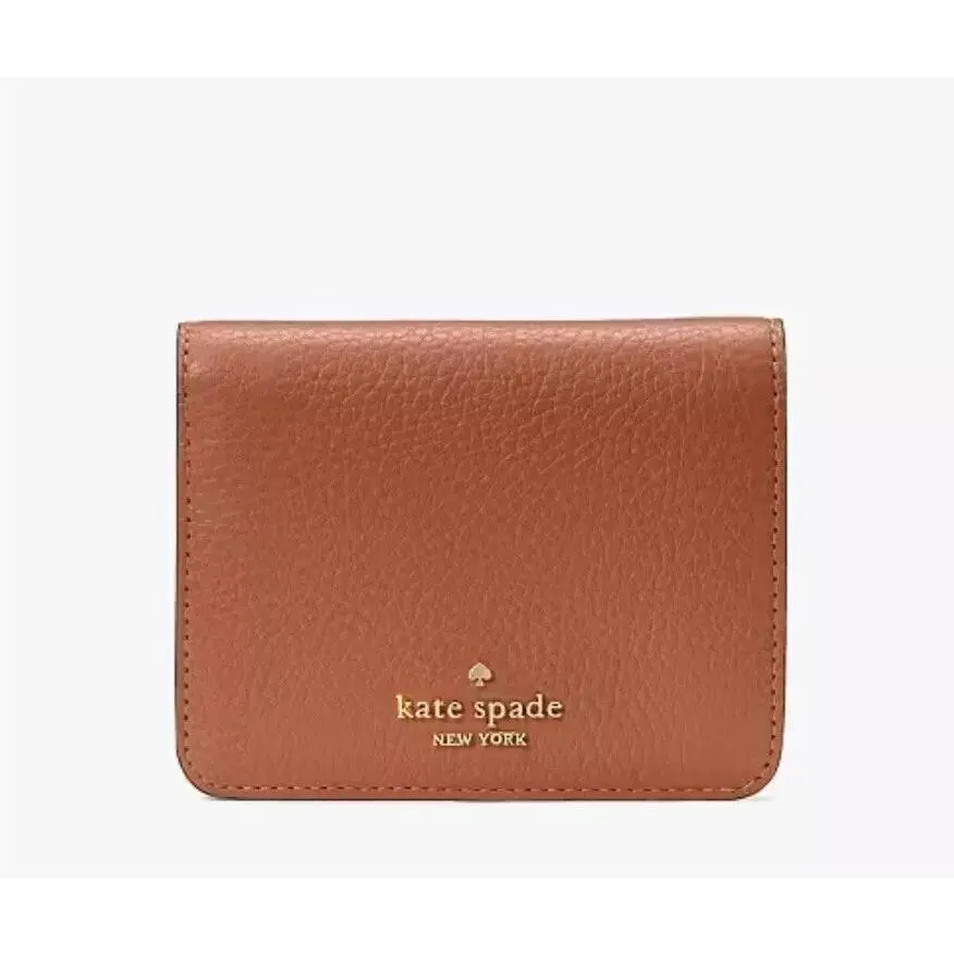New Kate Spade Lena Small Bifold Wallet Warm Gingerbread