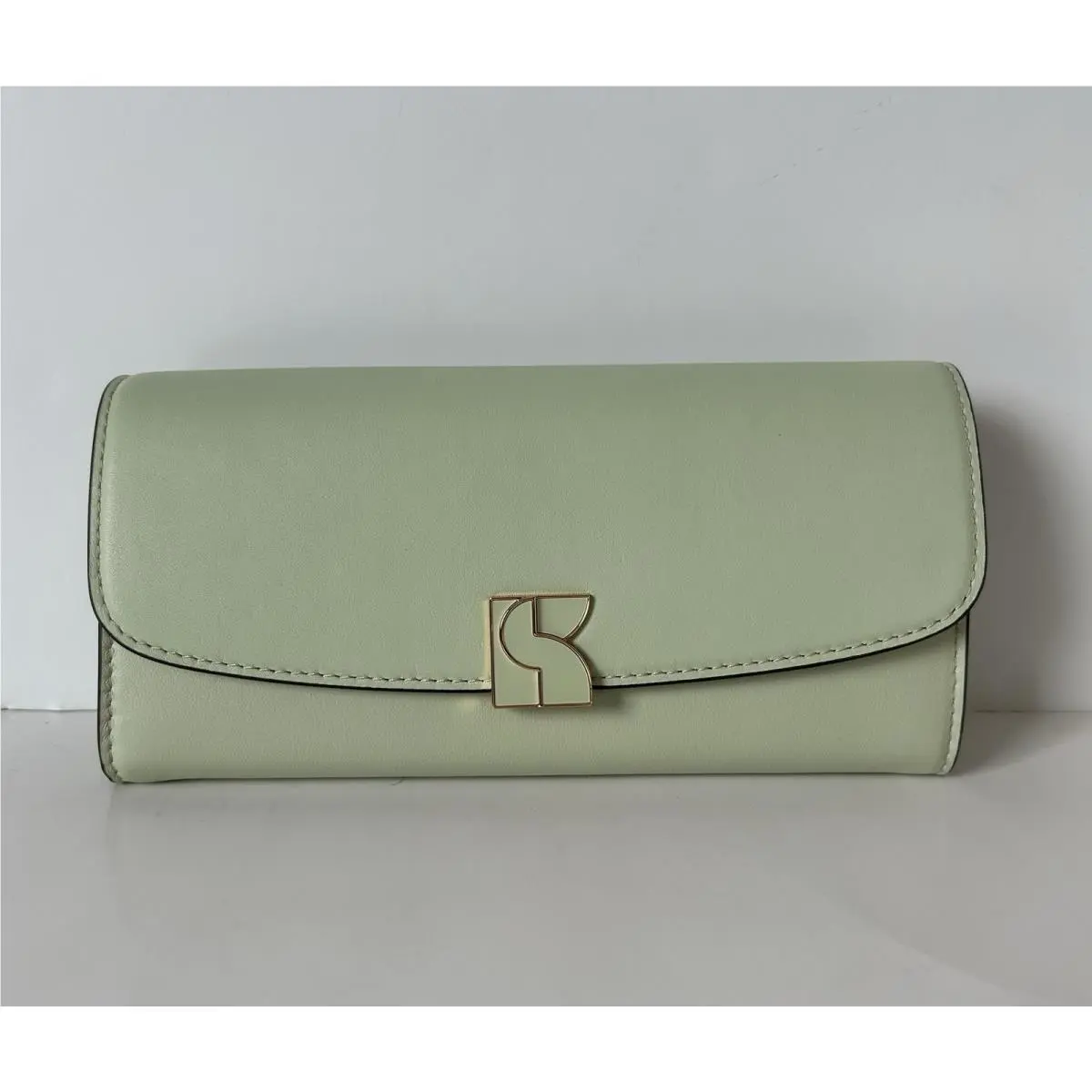 Kate Spade New York Dakota Flap Continental Wallet Oak Moss Smooth Leather