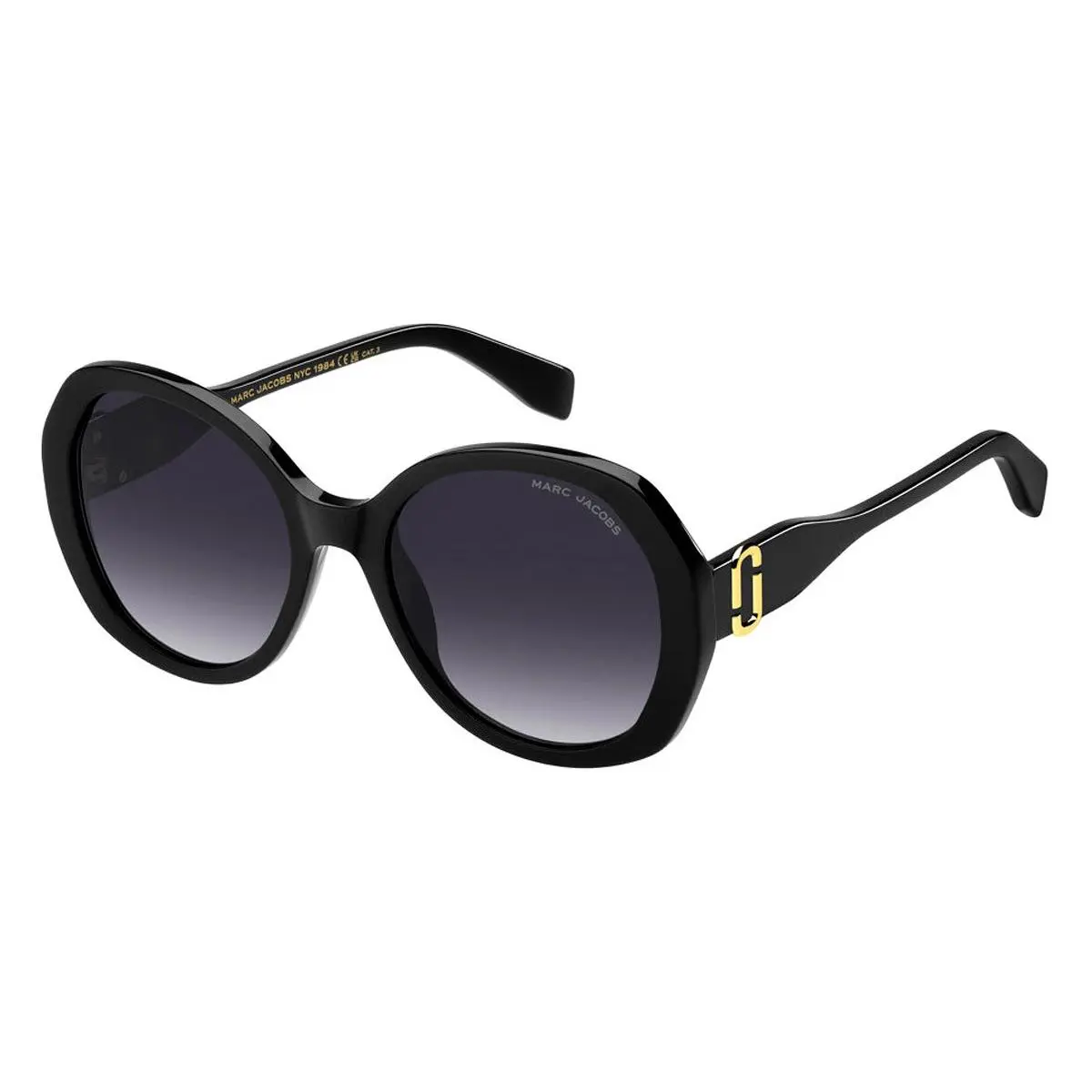 Marc Jacobs Marc 763/S Sunglasses Female Black 55mm - Frame: Black, Lens: Dark Gray Shaded
