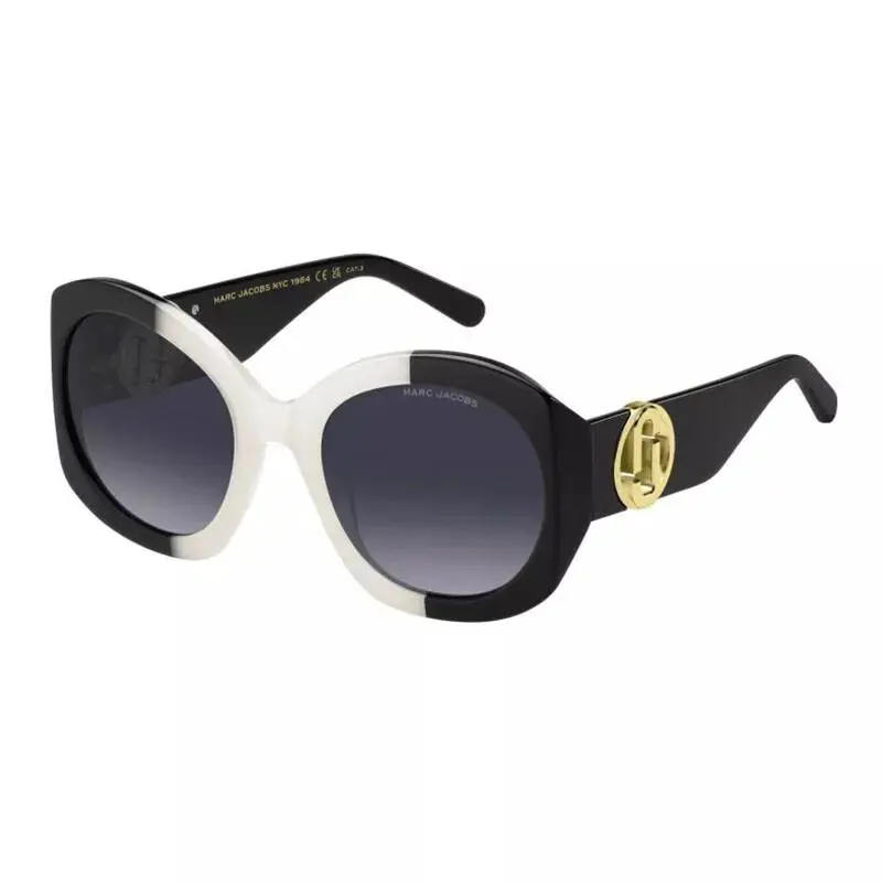 Marc Jacobs Marc 722/S 0CCP 9O White/black/dark Grey Gradient 56-22-130 - Frame: White/Black, Lens: Dark Grey Gradient, code: 0CCP9O