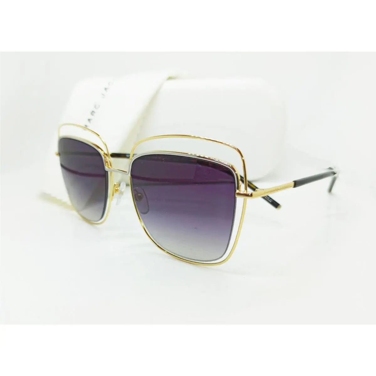 Marc Jacobs MJ9/S 10F 9O Silver Black / Gray Bluish Gradient Lens