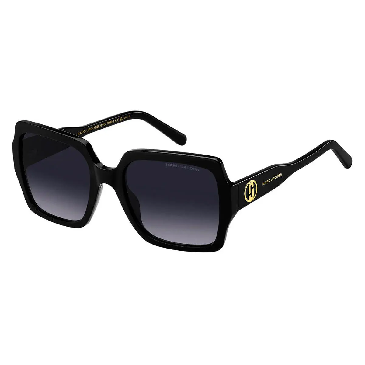 Marc Jacobs Marc 731/S Sunglasses Women Black 55mm - Frame: Black, Lens: Dark Gray Shaded