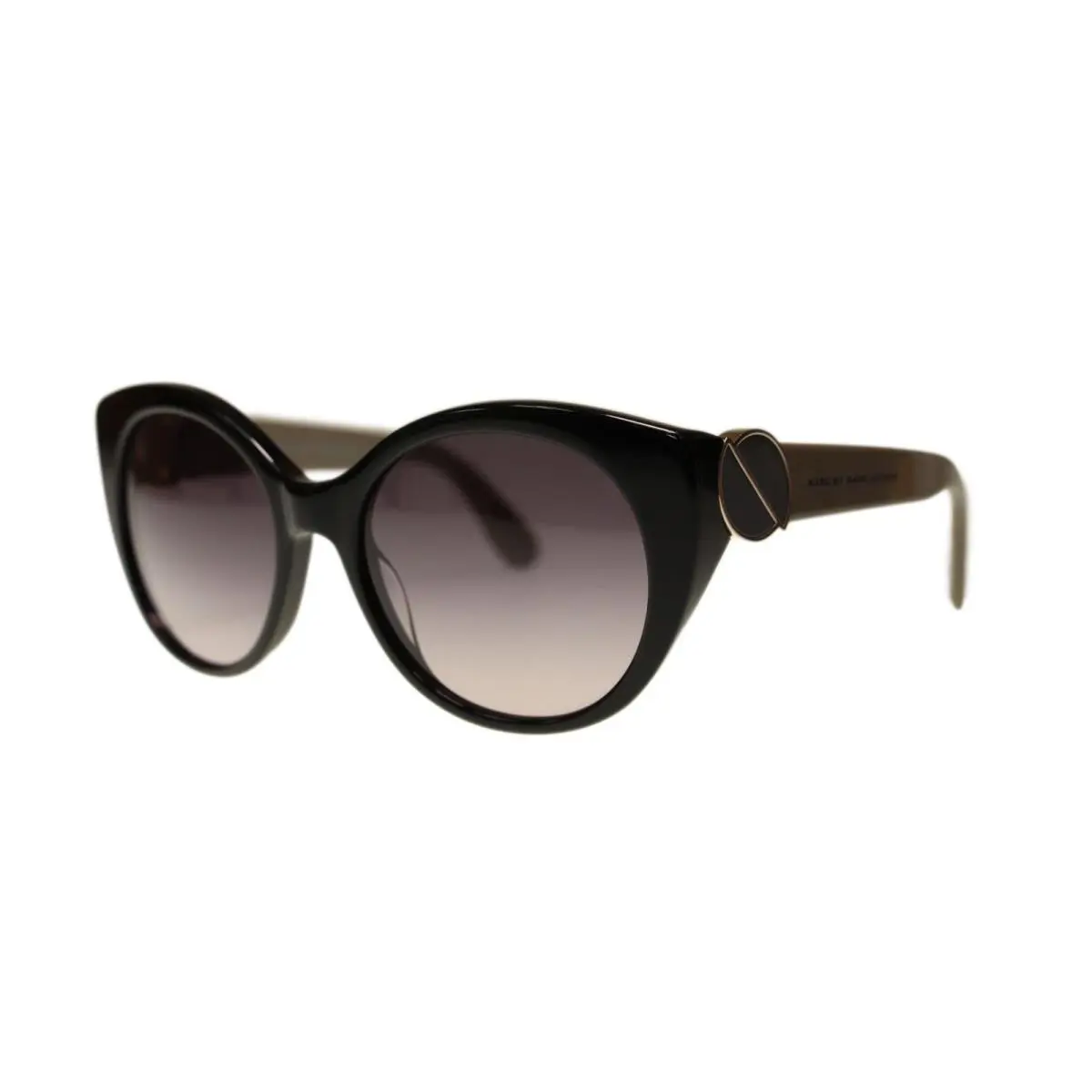 Marc By Marc Jacobs MMJ396 5EY Black Round Women`s Sunglasses 54mm