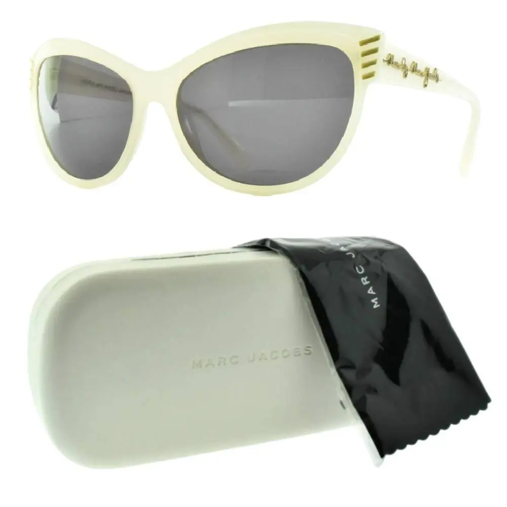 Marc Jacobs Mmj 196/S White Full Rim Cat Eye Womens Sunglasses