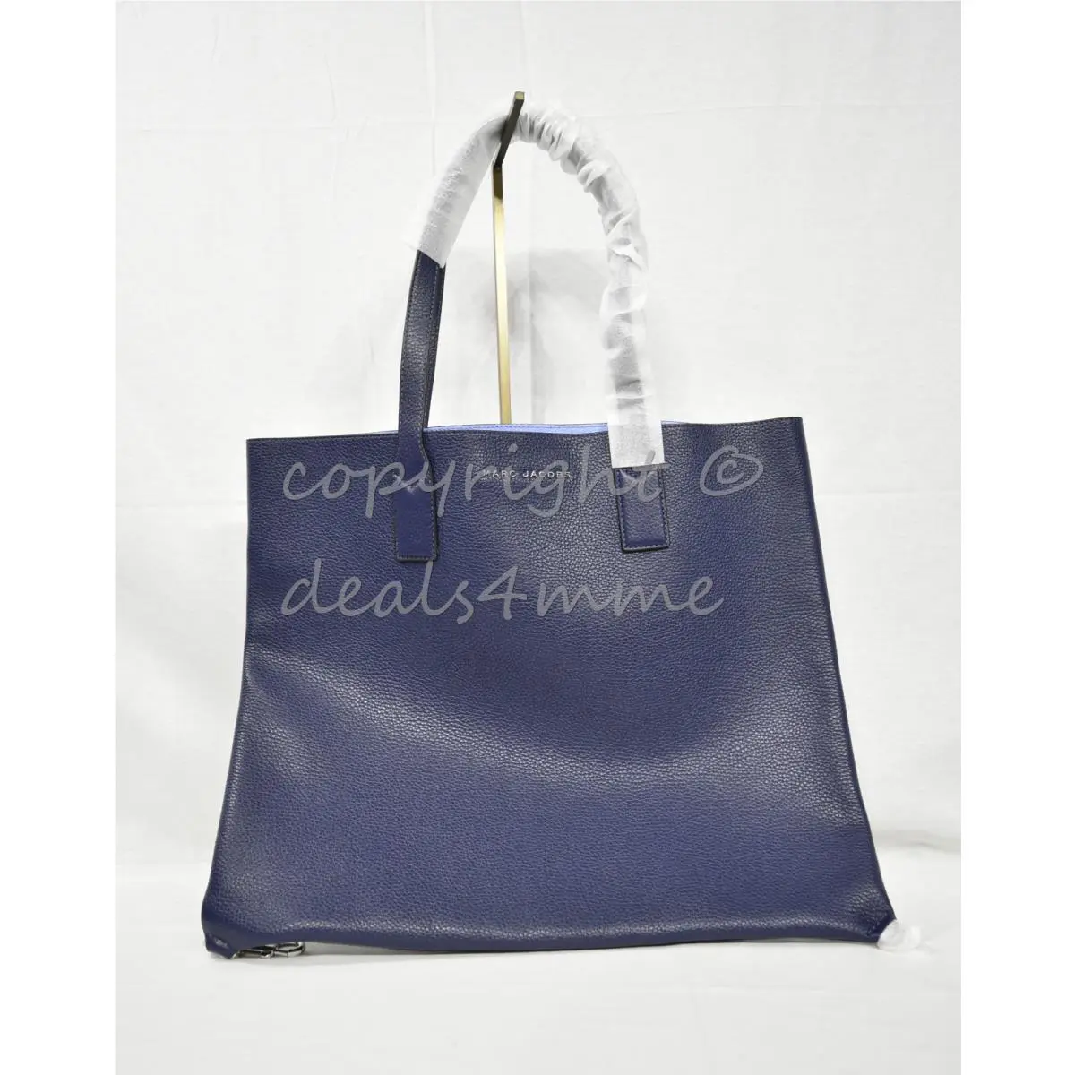 Marc By Marc Jacobs M0008126 Wingman Leather Tote/shoulder Bag Midnight Blue