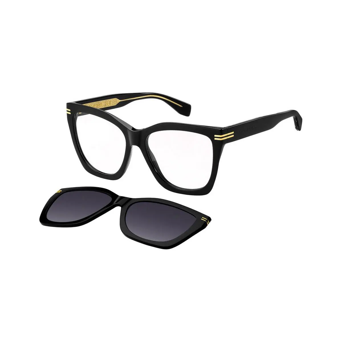 Marc Jacobs MJ 1113/CS Sunglasses Female Black 55mm - Frame: Black, Lens: Dark Gray Shaded