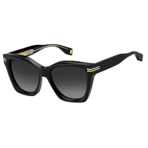 Marc Jacobs MJ/1000/S 0807/90 Black/grey Gradient Square Women`s Sunglasses - Frame: Black, Lens: Grey