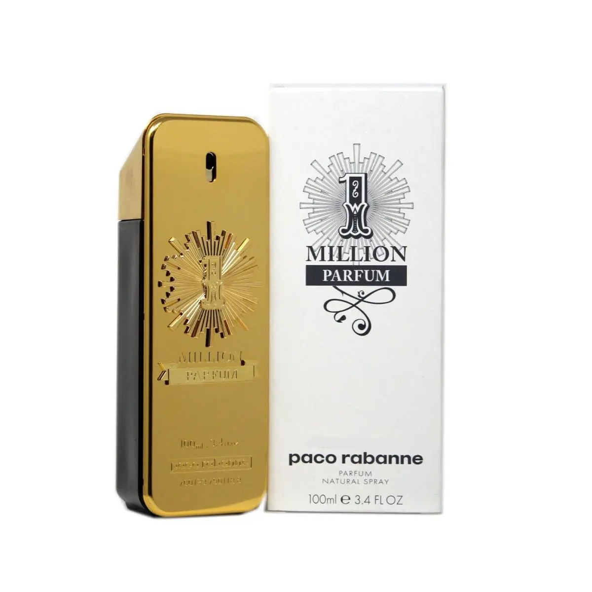 Paco Rabanne 1 Million Parfum Natural Spray Men 100 ML/3.4 OZ