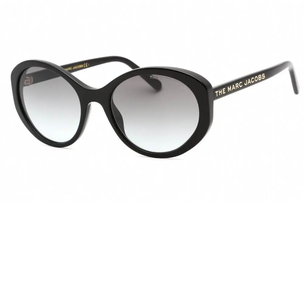 Marc Jacobs Oval Black Sunglasses in Case