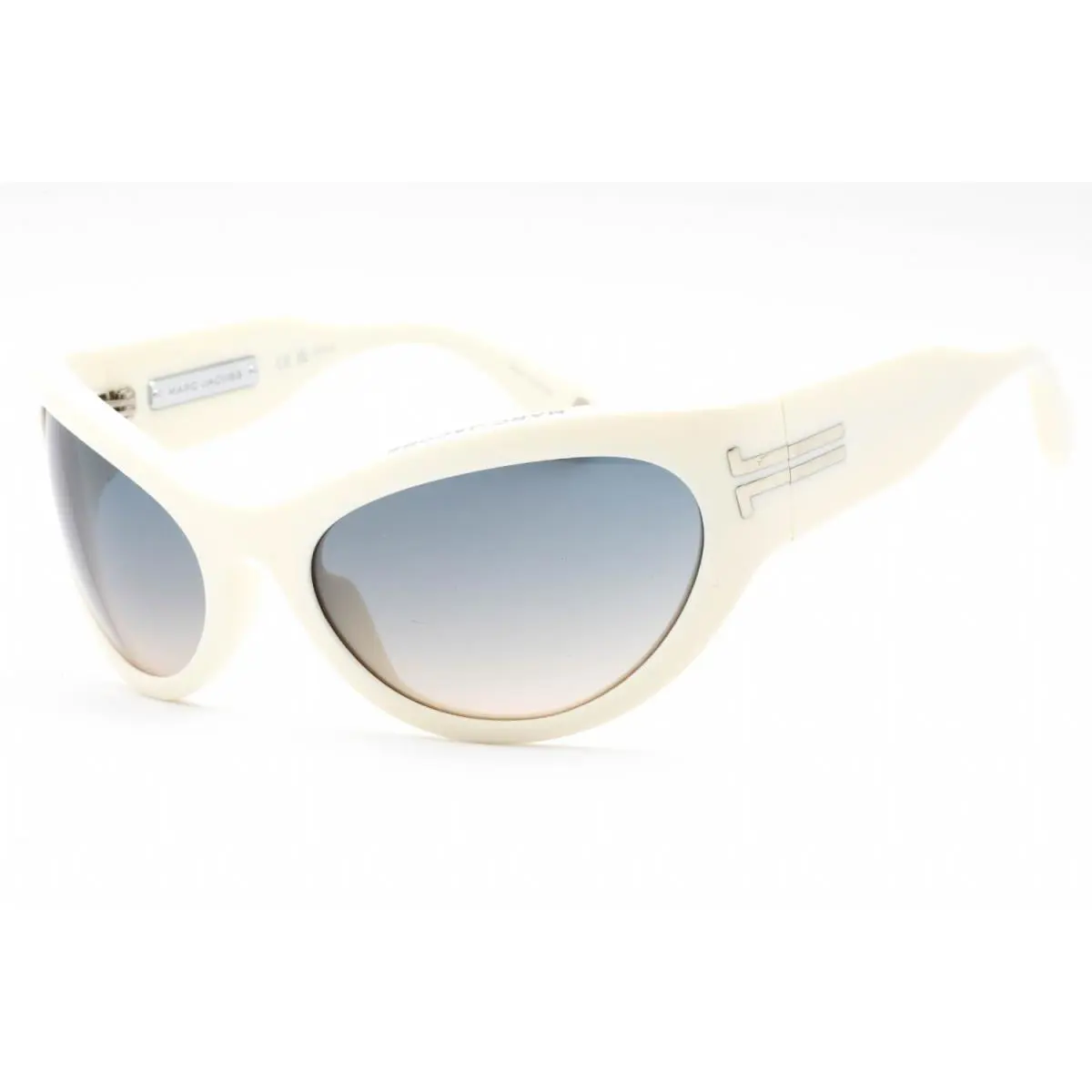 Marc Jacobs 1087/S Szj PR Sunglasses Ivory Frame Gray Brown Lenses 61mm
