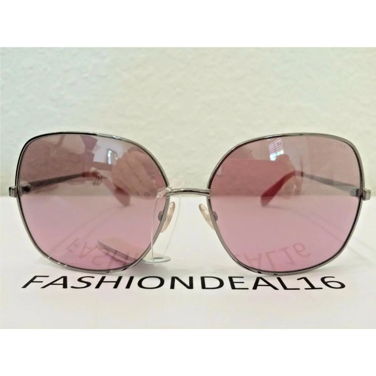 Marc By Marc Jacobs Silver/red Oversized MMJ183/S 6LBJQ Sunglasses