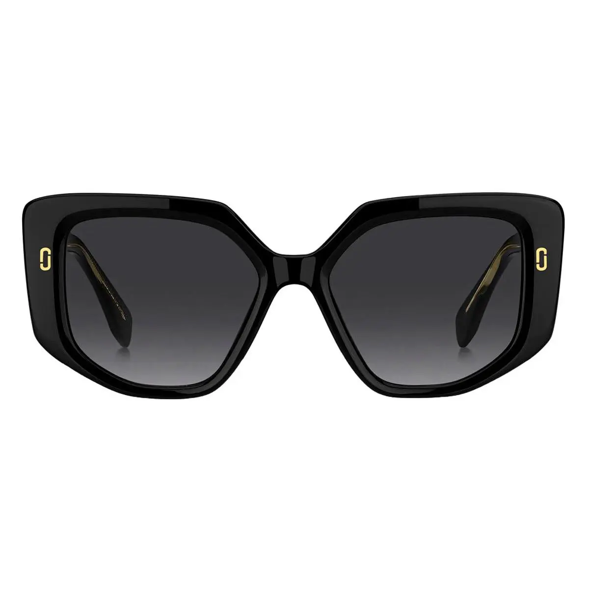 Marc Jacobs MJ 1116/S Sunglasses Female Black 52mm - Frame: Black, Lens: Dark Gray Shaded