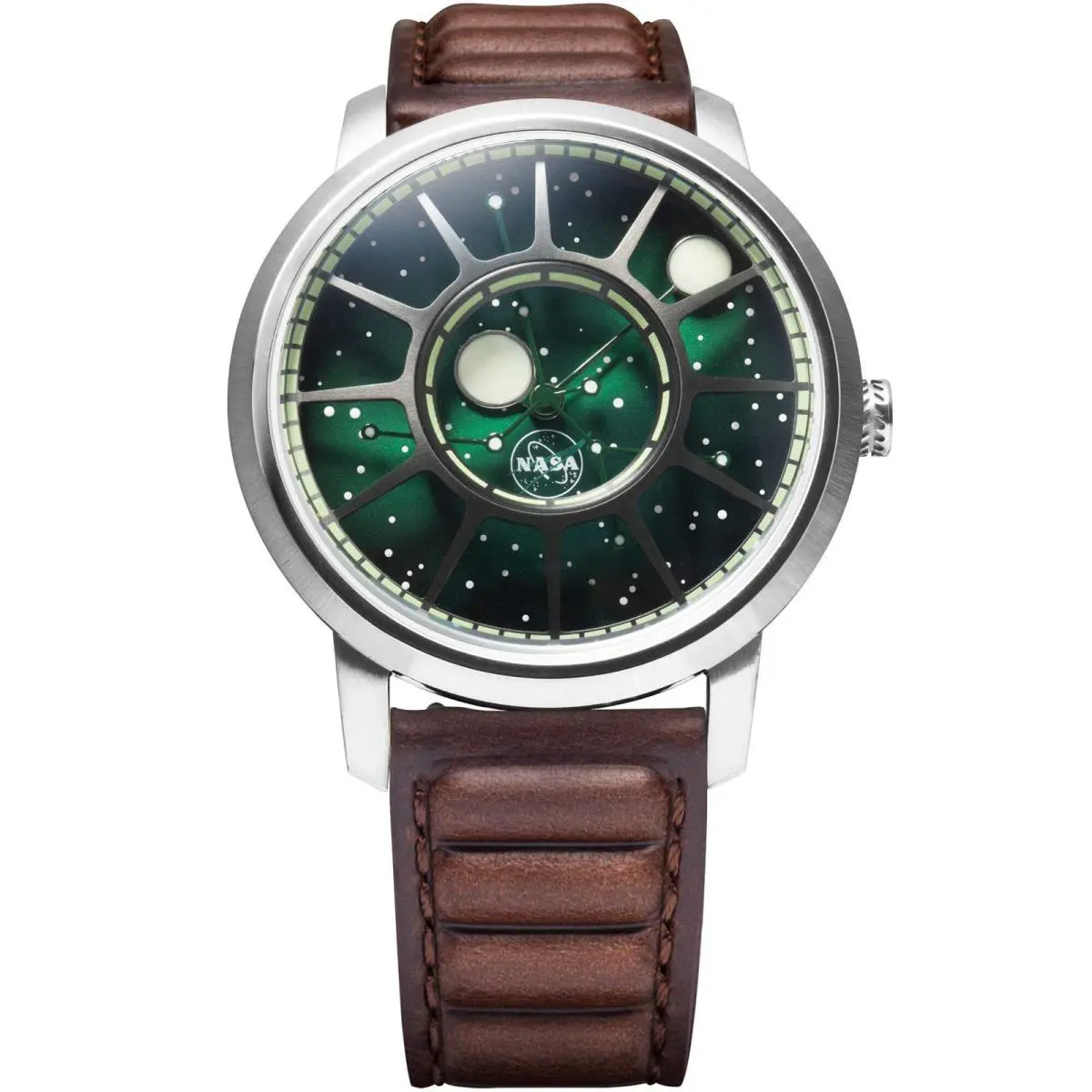 Nasa Apollo 15 American Automatic Cosmic Nebula Watch by Xeric