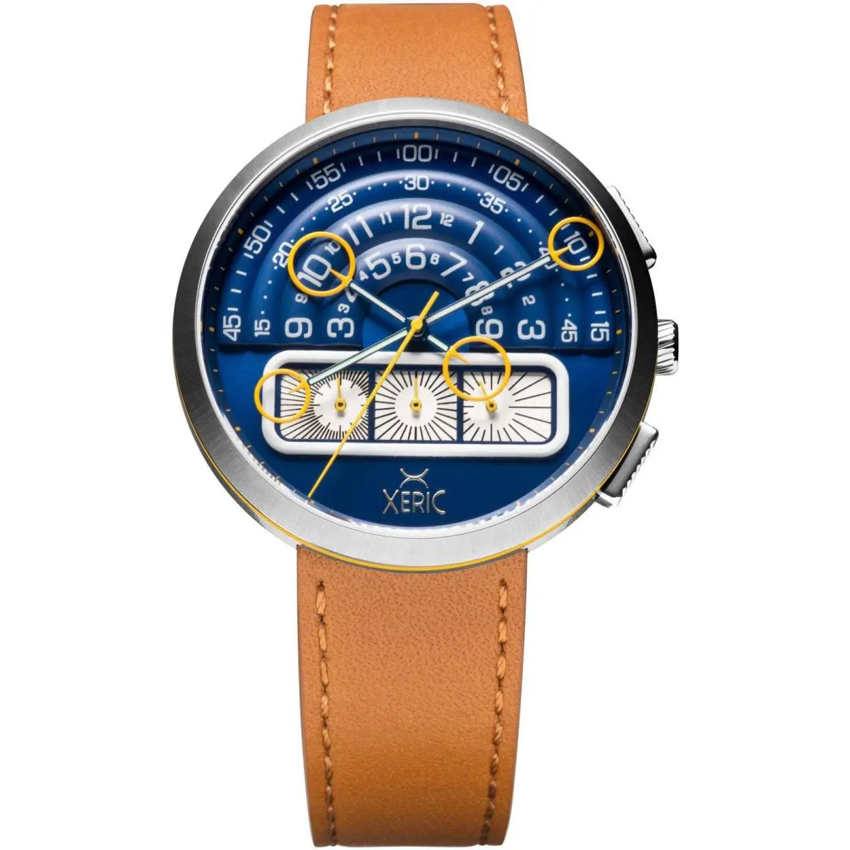 Halograph II Chrono Blue Tan Watch by Xeric