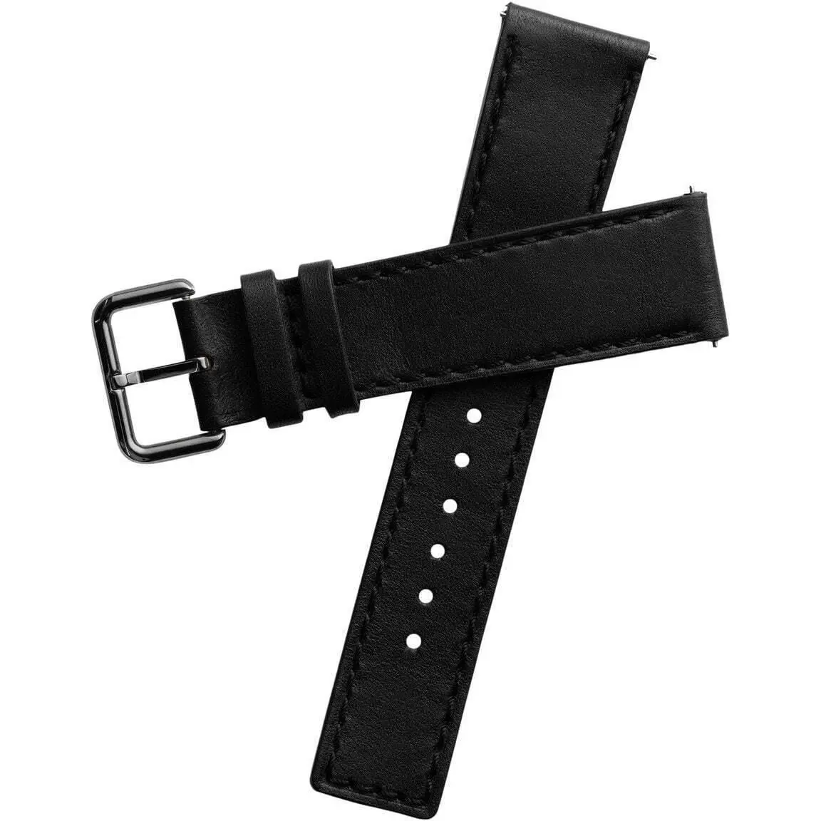 22mm Horween Chromexcel Leather Black Strap Gun Buckle by Xeric