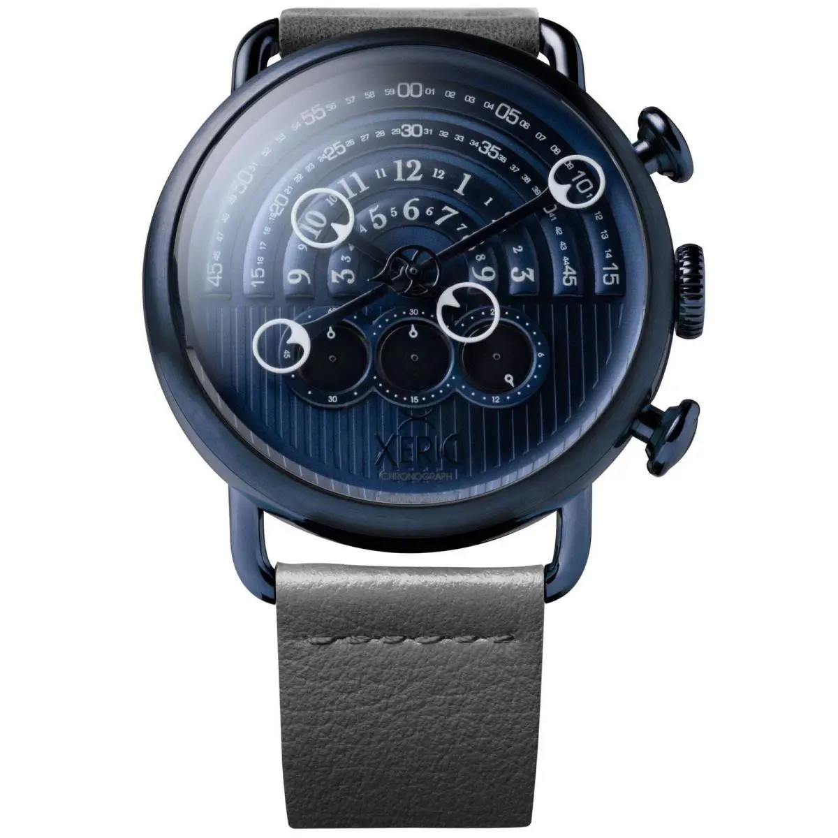 Halograph Chrono Sapphire Deep Blue Watch by Xeric