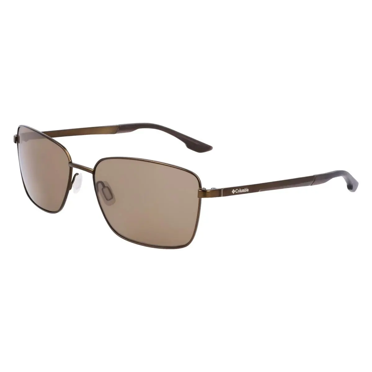 Columbia C-121S 201 Satin Brown Sunglasses with Brown Lenses