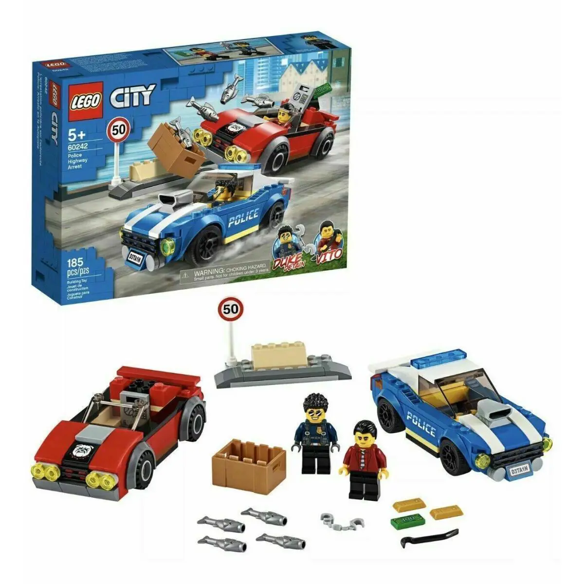 Lego Sets: Various Sets Years Themes Characters - New/sealed - You Pick 60242 Lego City 2020 Police Hwy Arrest (185 pcs)