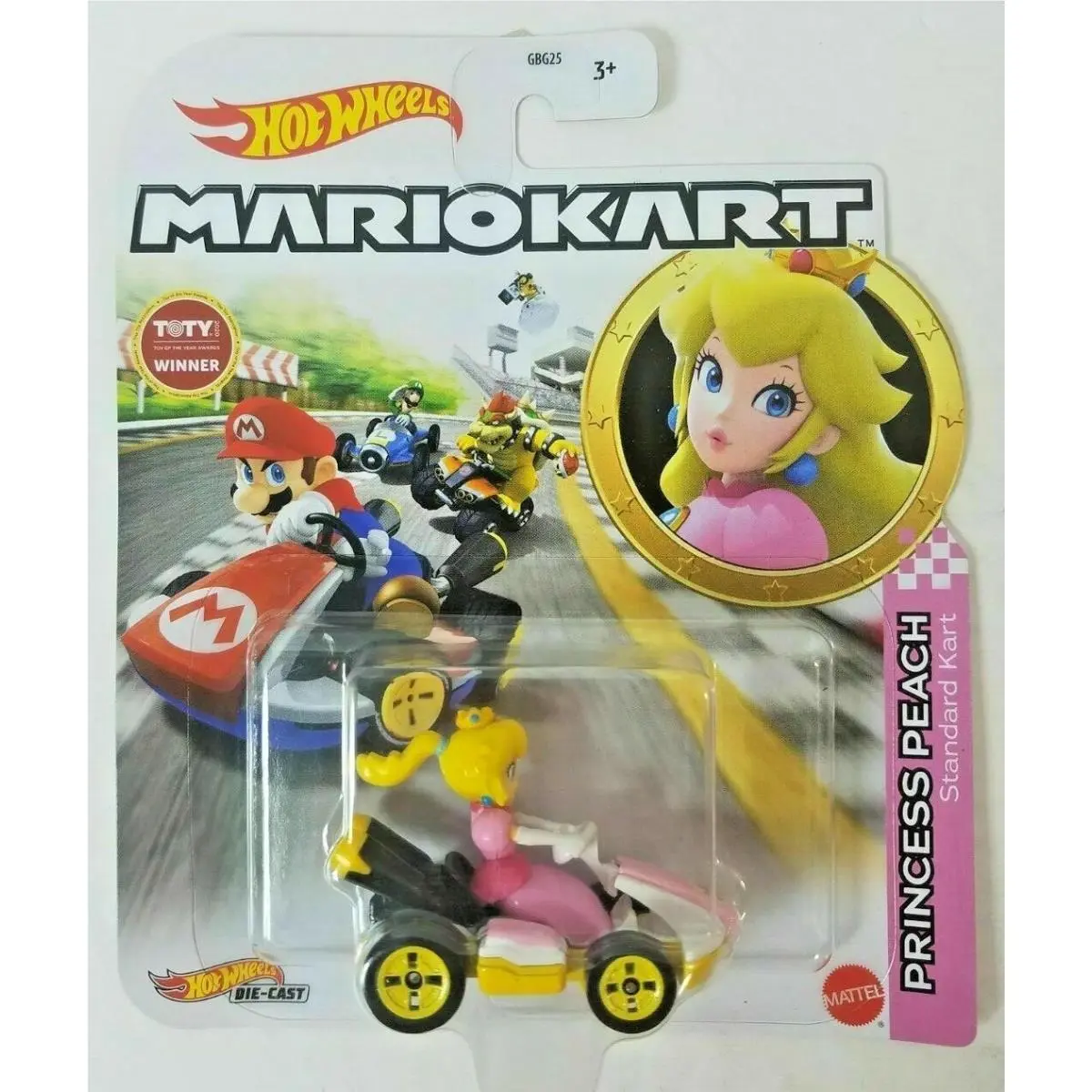 Mario Hot Wheels Mariokart Kart Diecast Car Choose 2020 2021 2022 2023 2024 2026 GBG28, PRINCESS PEACH Standard Kart