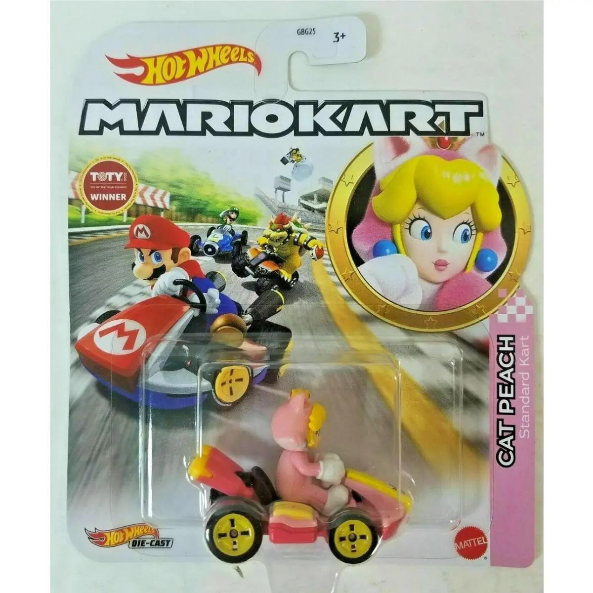 Mario Hot Wheels Mariokart Kart Diecast Car Choose 2020 2021 2022 2023 2024 2026 GRN13, CAT PEACH Standard Kart