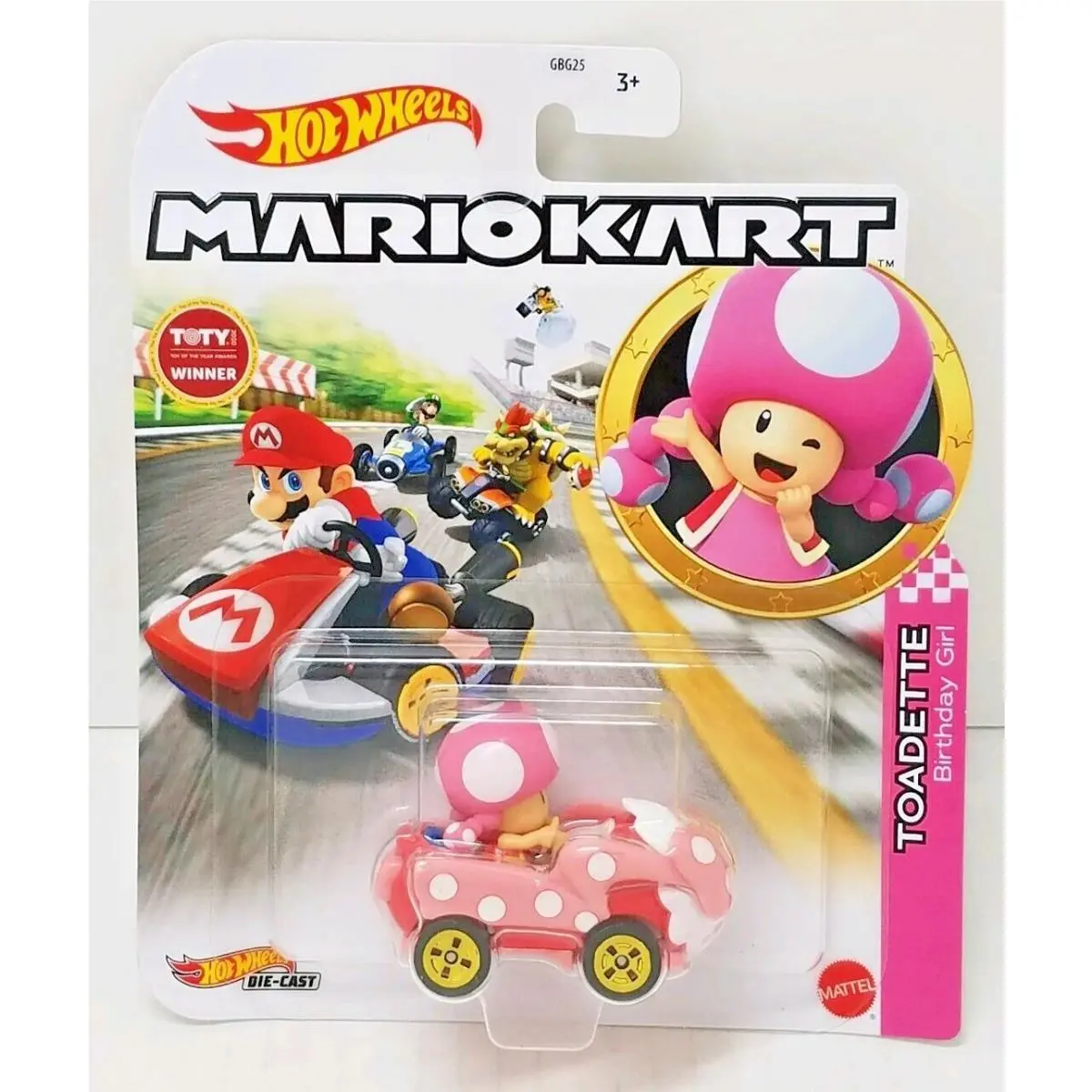 Mario Hot Wheels Mariokart Kart Diecast Car Choose 2020 2021 2022 2023 2024 2026 HDB26, TOADETTE Birthday Girl
