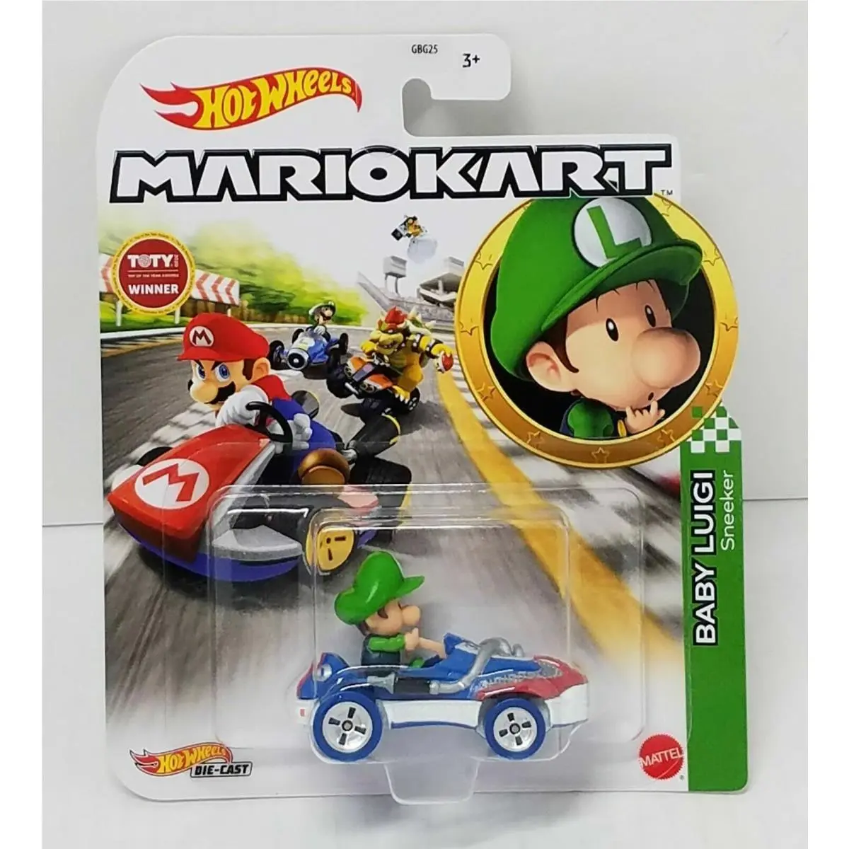 Mario Hot Wheels Mariokart Kart Diecast Car Choose 2020 2021 2022 2023 2024 2026 HDB28 BABY LUIGI Sneeker
