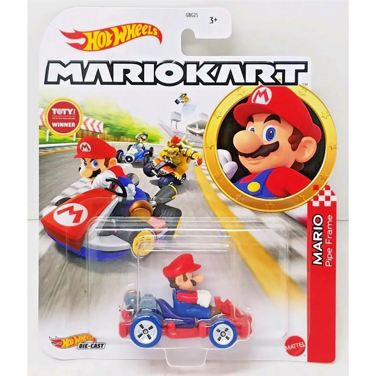 Mario Hot Wheels Mariokart Kart Diecast Car Choose 2020 2021 2022 2023 2024 2026 HDB34, MARIO Pipe Frame
