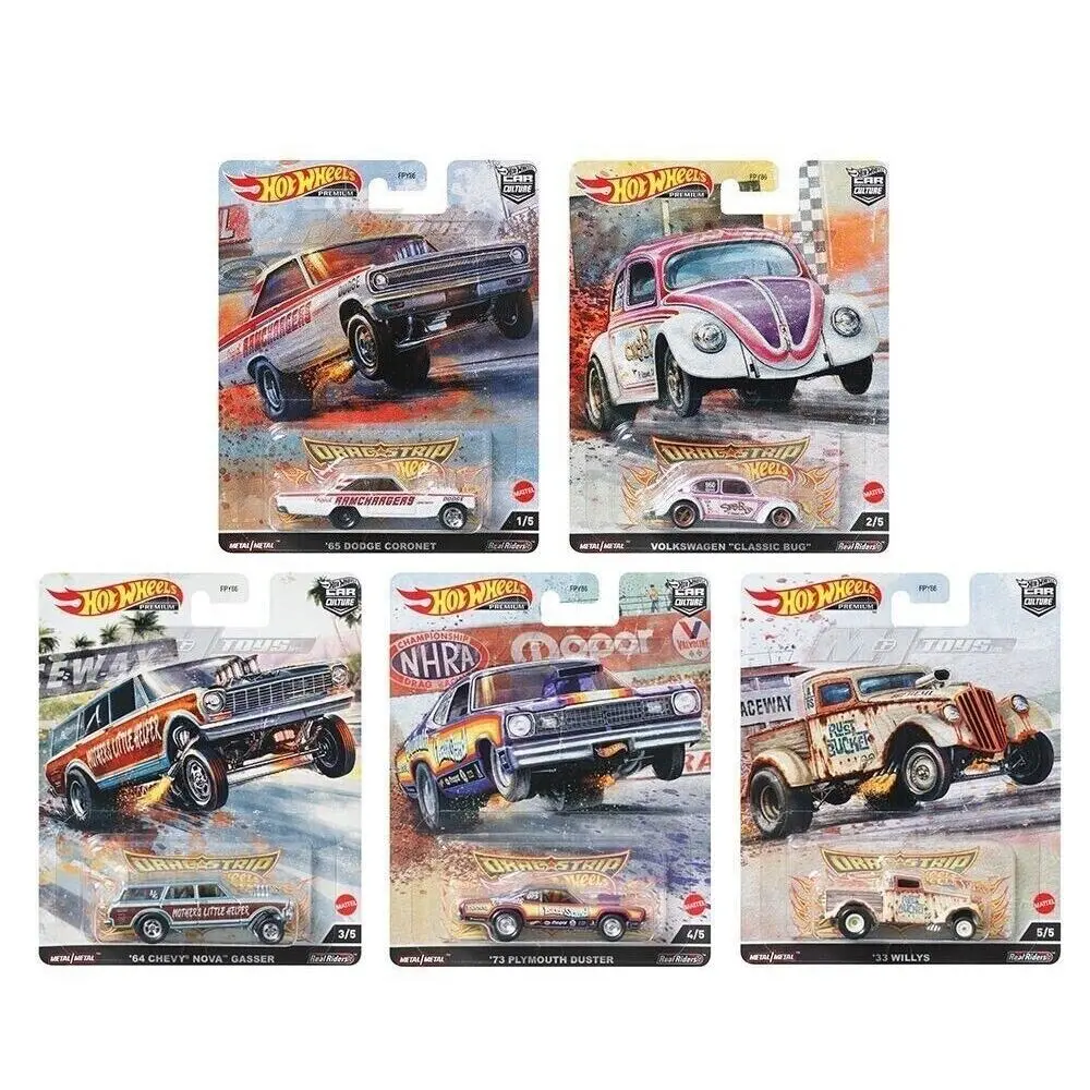 Hot Wheels Premium Car Culture 2023 Drag Strip Set of 5 FPY86-957R In-stock