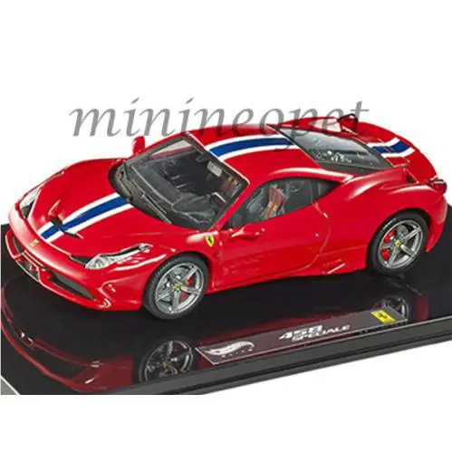 Hot Wheels Elite BLY45 Ferrari 458 Italia Speciale 1/43 Diecast Model Car Red - Red