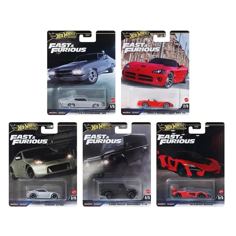 Hot Wheels Premium 2024 Fast Furious J Case Set of 5 Cars HNW46-956J In-stock