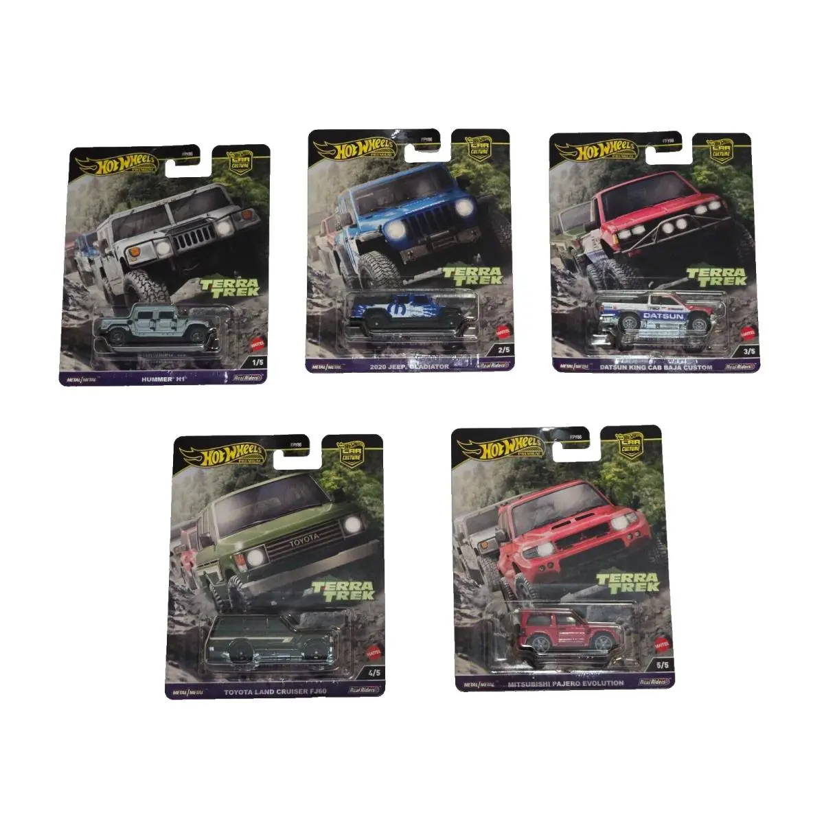2024 Hot Wheels Premium Car Culture Terra Trek Set Of 5 Cars