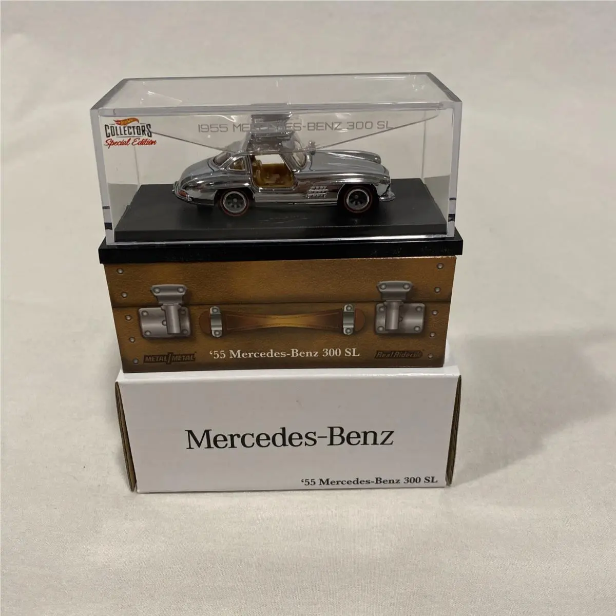 Hot Wheels 2021 Rlc Exclusive `55 Mercedes-benz 300 SL Silver Special Edition